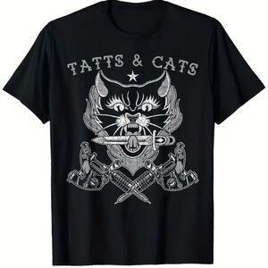 Black Cat Graphic T-Shirt
